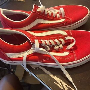 Red Vans Old school